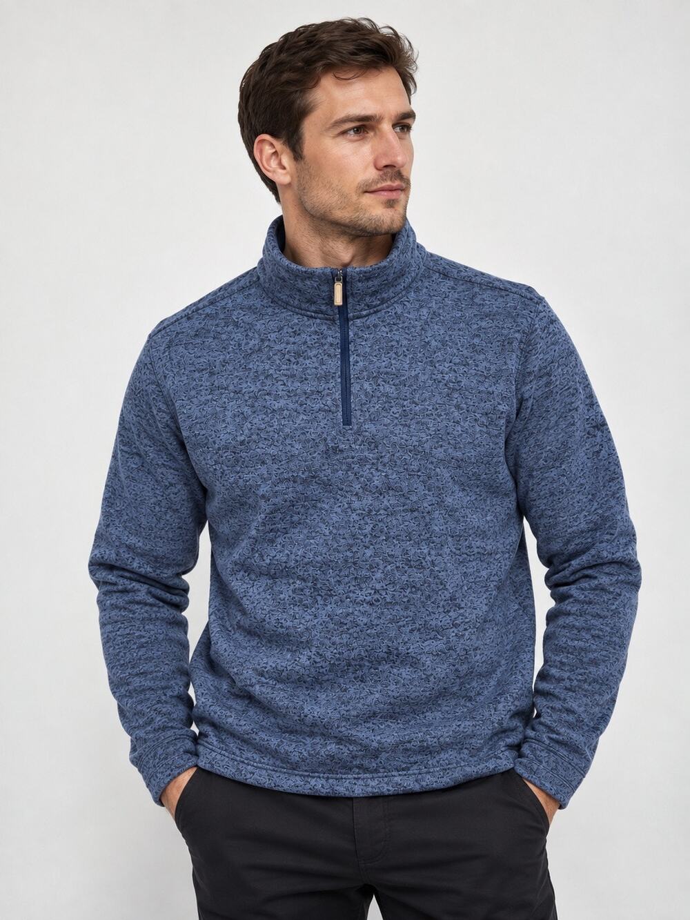 Saddlebred Comfort Flex Big & Tall Men’s Quarter-Zip Pullover – Size 3X